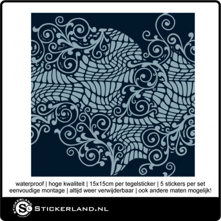 Tegelstickers Fullcolor 062 (set van 5 stuks)