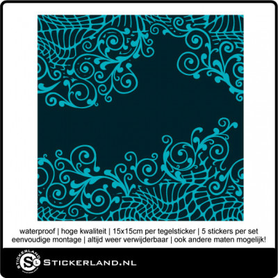 Tegelstickers Fullcolor 064 (set van 5 stuks)