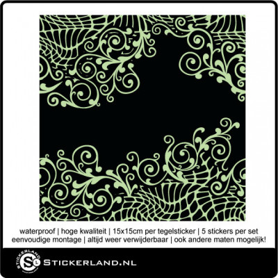 Tegelstickers Fullcolor 066 (set van 5 stuks)