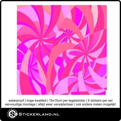 Tegelstickers Fullcolor 067 (set van 5 stuks)