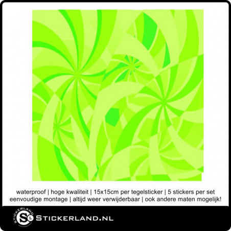 Tegelstickers Fullcolor 068 (set van 5 stuks)