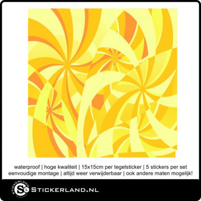 Tegelstickers Fullcolor 069 (set van 5 stuks)