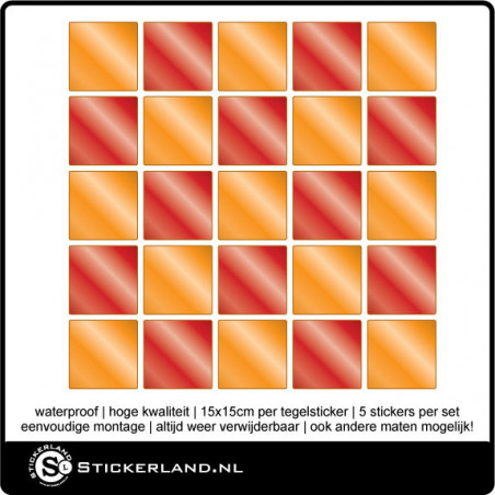 Tegelstickers Fullcolor 093 (set van 5 stuks)