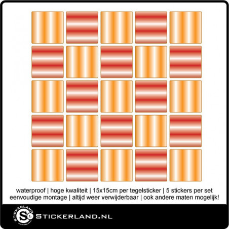 Tegelstickers Fullcolor 095 (set van 5 stuks)