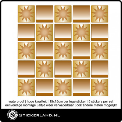 Tegelstickers Fullcolor 096 (set van 5 stuks)