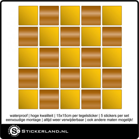 Tegelstickers Fullcolor 100 (set van 5 stuks)