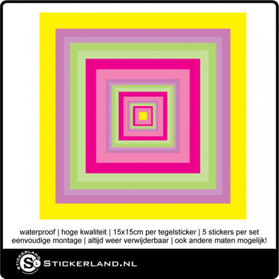 Tegelstickers Fullcolor 103 (set van 5 stuks)