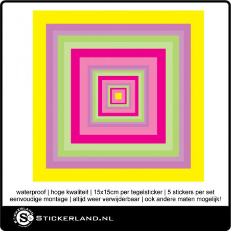 Tegelstickers Fullcolor 103 (set van 5 stuks)