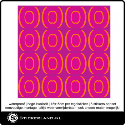 Tegelstickers Fullcolor 106 (set van 5 stuks)