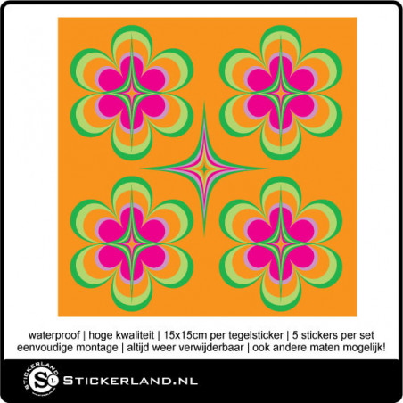 Tegelstickers Fullcolor 110 (set van 5 stuks)