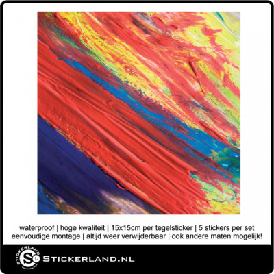 Tegelstickers Fullcolor 113 (set van 5 stuks)