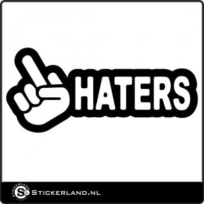 Haters sticker