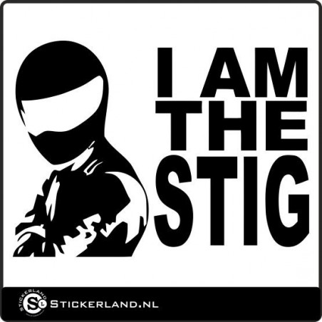 I am the STIG sticker 02