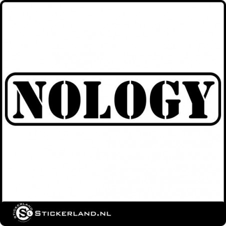 Nology logo sticker