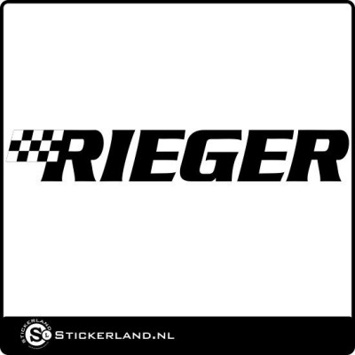 Rieger logo sticker