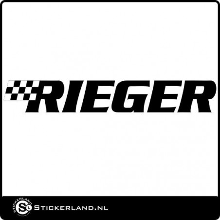 Rieger logo sticker