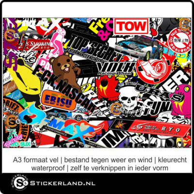 Stickerbomb stickervel A3 -02