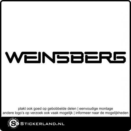 Weinsberg caravan en camper sticker