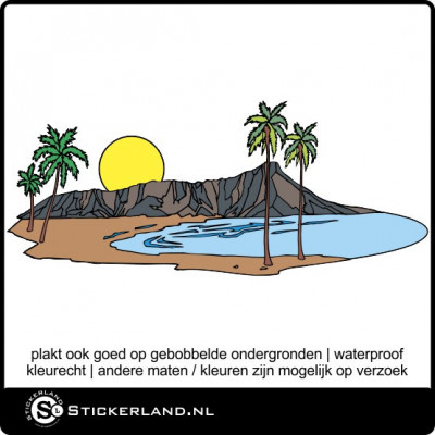 Landschap 10 fullcolor sticker (70x29cm)