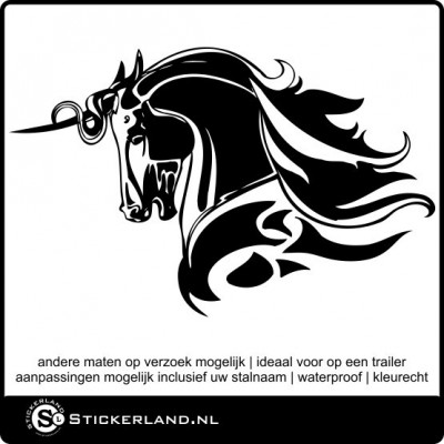 Paarden sticker 02 (58x37cm)