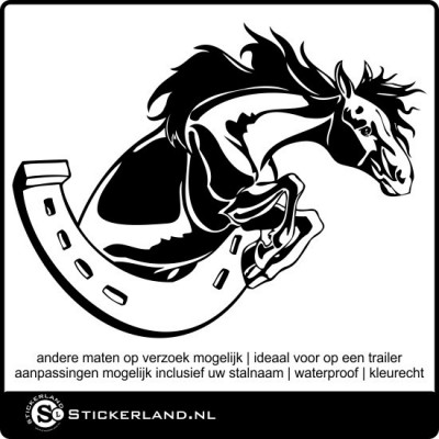 Paarden sticker 01 (58x44cm)