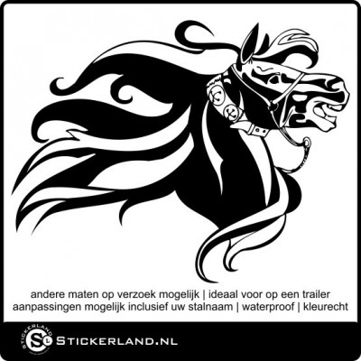 Paarden sticker 04 (57x43cm)