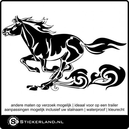 Paarden sticker 05 (59x36cm)
