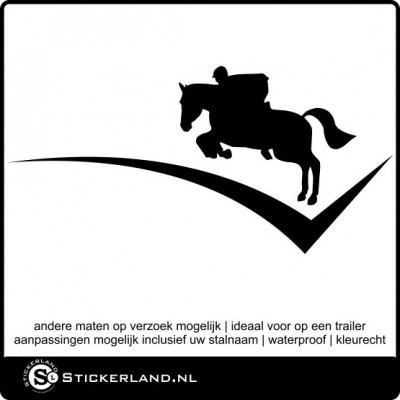 Paarden sticker 06 (59x28cm)