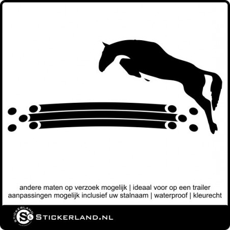 Paarden sticker 07 (58x26cm)