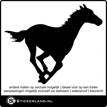 Paarden sticker 08 (58x47cm)