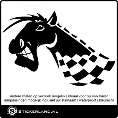 Paarden sticker 09 (59x40cm)