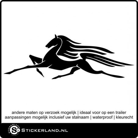 Paarden sticker 10 (58x20cm)