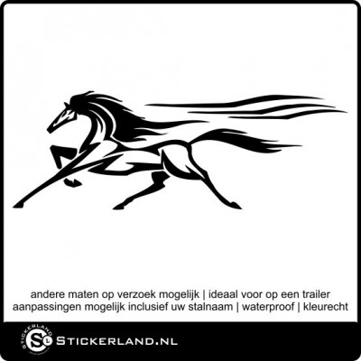 Paarden sticker 11 (59x21cm)