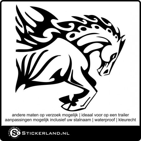 Paarden sticker 13 (59x57cm)