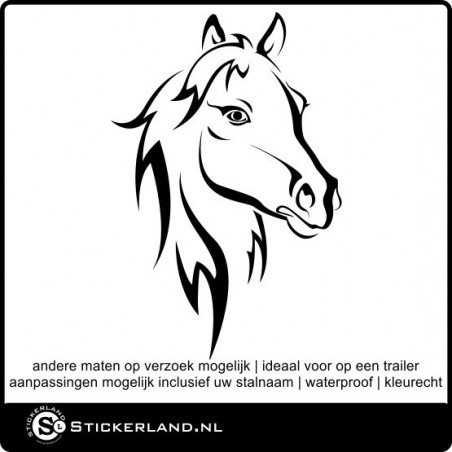 Paarden sticker 19 (59x40cm)