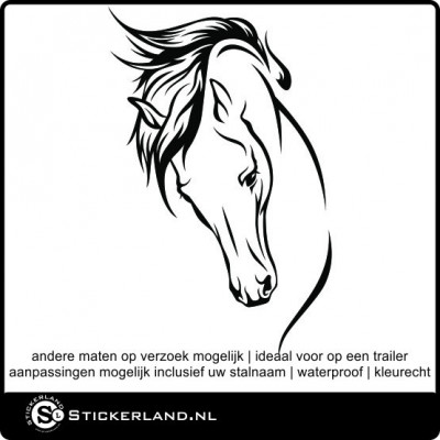 Paarden sticker 20 (59x38cm)