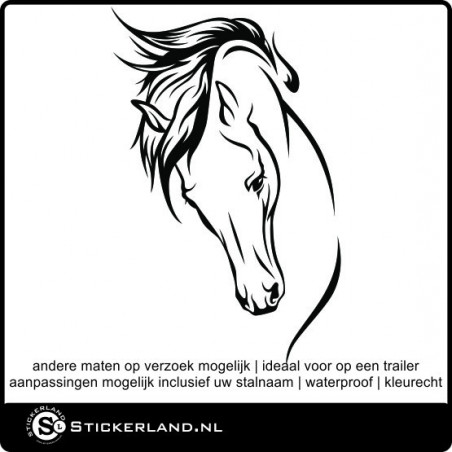 Paarden sticker 20 (59x38cm)