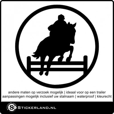 Paarden sticker 21 (55x55cm)