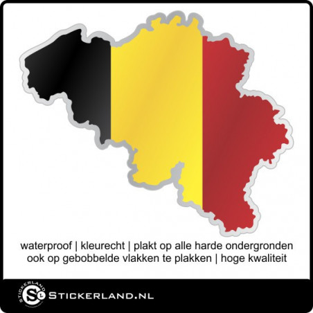 Landen sticker Belgie