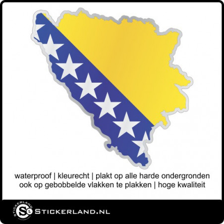 Landen sticker Bosnie Herzegovina