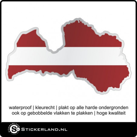 Landen sticker Letland