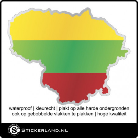 Landen sticker Litouwen