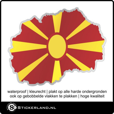 Landen sticker Macedonie