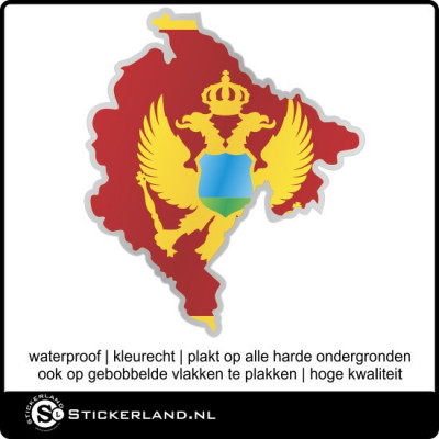 Landen sticker Montenegro