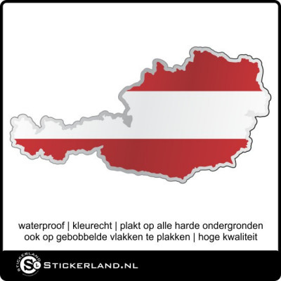 Landen sticker Oostenrijk