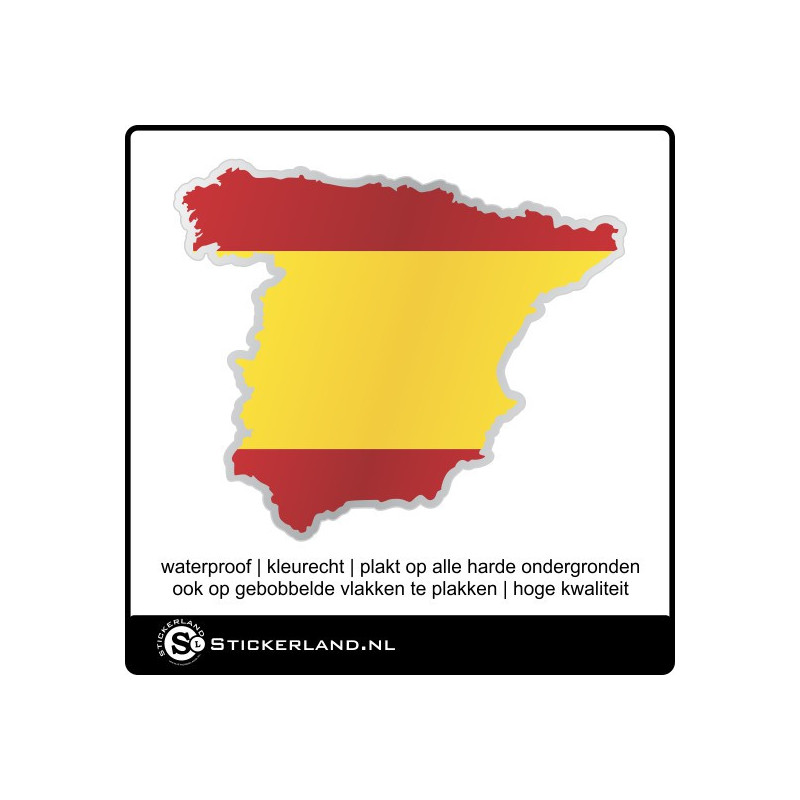 Landen sticker Spanje Landen sticker Spanje