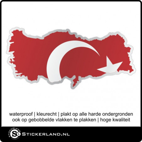 Landen sticker Turkije