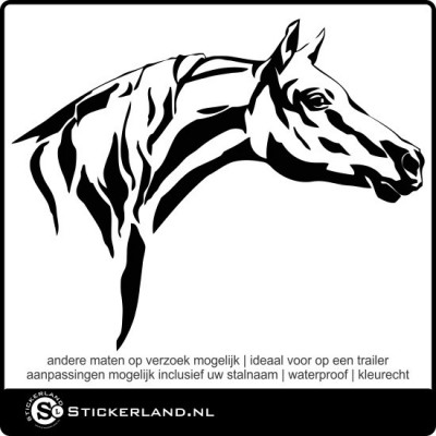 Paarden sticker 22 (59x48cm)
