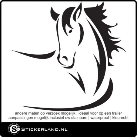 Paarden sticker 24 (59x56cm)