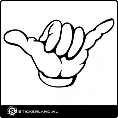 Hang Loose hand sticker